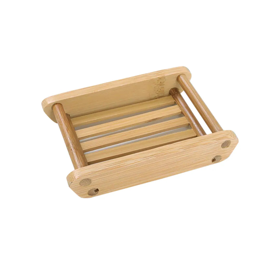 Eco-Friendly Wooden Soap Holder Tray for Bathroom Storage