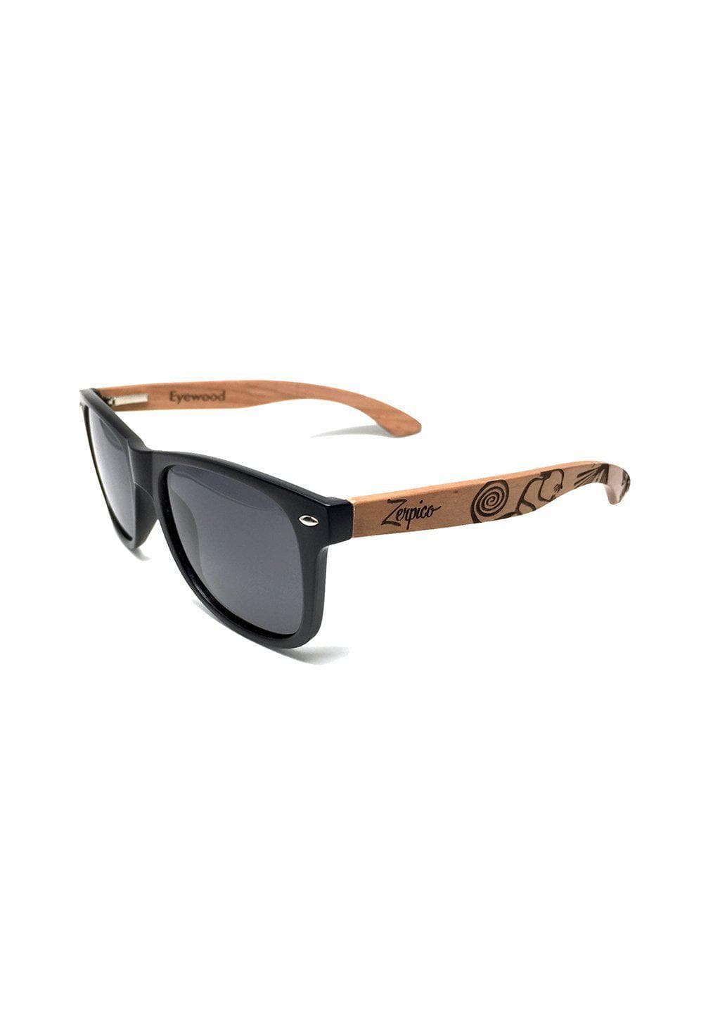 Nazca-Inspired Wooden Wayfarer Sunglasses – Handmade, Rosewood, Polarized