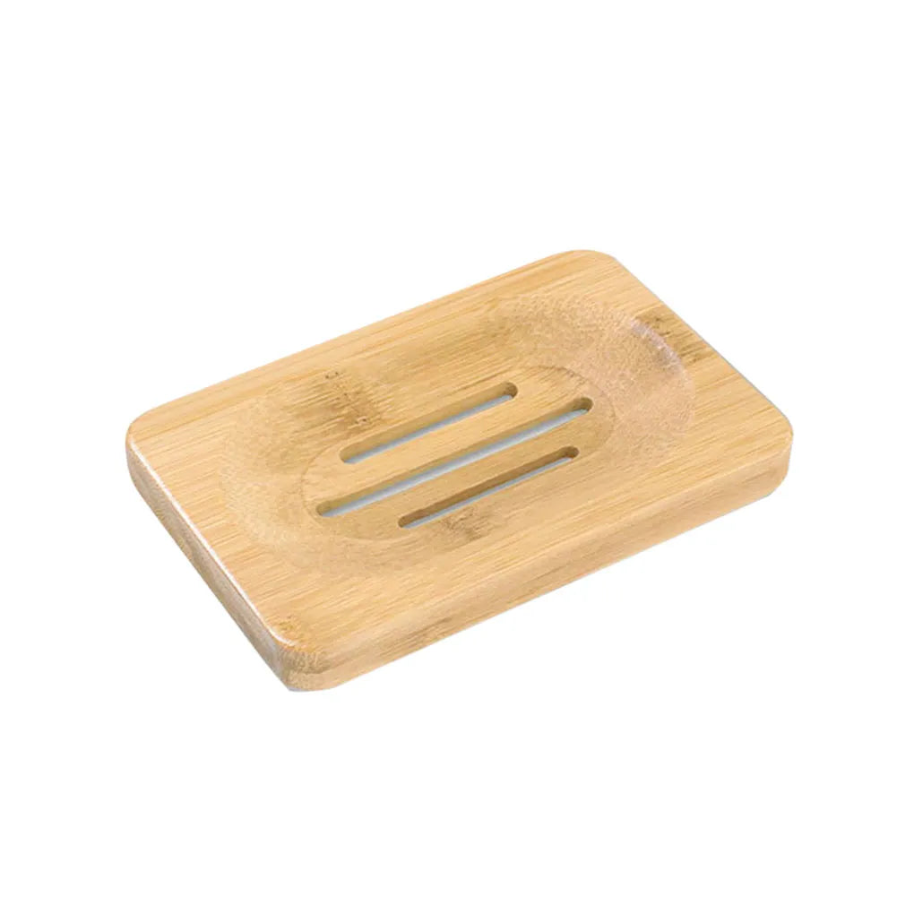 Eco-Friendly Wooden Soap Holder Tray for Bathroom Storage